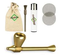 Mushroom Metal Pipe 9 cm 5-Piece Set - Tobacco Pipe Screw Pipe Tuxedo Pipe for On the Go Pure Pipe Small Elegant Pipes