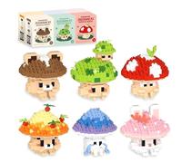 Mushroom Micro Building Blocks Set, Creative Ideals Mushroom Animal Mini Building Bricks Kit, Party Favors for Kids Boys Girls Adults(1956PCS)