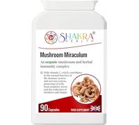 Mushroom Miraculum | Spiritually Mindful Complex of Potent Organic 'Shroom Ingredients Including Chaga, Shittake & More | Spiritually Aligned Supplements. Shakra Health