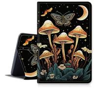 Mushroom Moth Moon Case for 8.3 inch Apple iPad Mini 6 2021Release (6th Generation), Shockproof PU Leather Folding Adjustable Stand Case with Auto Sleep/Wake for ipad Mini 6