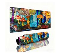 Mushroom Mouse Mat Orange Color Mouse Pad Desk Mat 600x300x3mm, Table Mats, Soft Smooth Surface and Anti-Slip Rubber Base, Improved Precision and Speed, Desk Accessories for Men Laptop, Office 0B-993