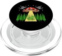 Mushroom Mushroom Collecting Toadstool Alien UFO Alien PopSockets PopGrip for MagSafe