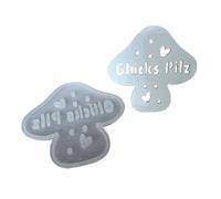 Mushroom Nightlight Silicone Mold with LED Soft Glow Elegant Night Lamp Making Home Decoration Enthusiast Gift LED Light Insert