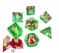 Mushroom Party Dice | Cartoon Dice for Table Games,Polyhedral Role Playing Game Set, Set of 7 Cartoon Tabletop Game for Kids Adults