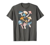 Mushroom Pastel Cottagecore Whimsical Funky Fungi Goblincore T-Shirt