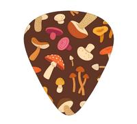 Mushroom Pattern Guitar Picks Plectrums For Guitar Bass 12 Pack