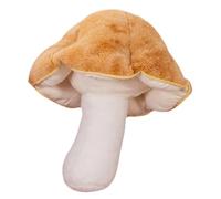 Mushroom Pillow 12.6x7.9 Inch 3D Mushroom Body Pillow Soft & Breathable Brown Throw for Home Sofa Office Car Reading Decoration