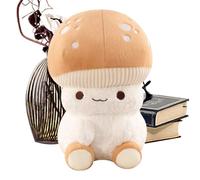 Mushroom Plush, Cute Soft Doll, 13.7-Inch Design with Funny Expression, Super Material for Details, Toy & Home Decor Category Plus Huggable Feature, Plush Detail for Christmas Birthday Home