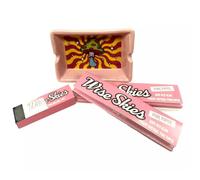 Mushroom Porcelain Ashtray Bundle Kit Pink King Size Slim Rolling Papers With Perforated Pink Rolling Tips Vegan GMO Free Rolling Accessories Set