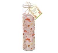 Mushroom Print Enchanted Forest Tube Candle