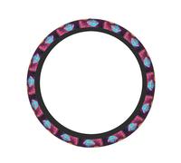 Mushroom Print Vehicles Steering Wheel Cover Comfort Car Interior Accessory All-Season Protection