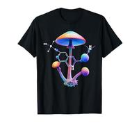 Mushroom Psilocybin Magic Shrooms Chemistry Molecule T-Shirt