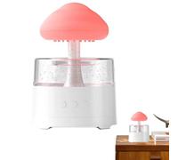 Mushroom Rain Lamp Humidifier - Cloud Water Drop Diffuser, Raindrop System | Reading Sleeping Yoga Relaxation, Home Friends Home Decoration, Calming Night Light Effect, Ultra Quiet Performance