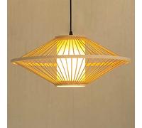 Mushroom Shape Handmade Bamboo Pendant Light Bamboo Chandelier Ceiling Light Ceiling Lamp Rural Style Chandelier for Dining Room, Living Room