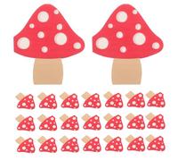 Mushroom Shaped 2-ply Paper Napkins with Forest Theme Decorative | Friendly Festive Look, for Barbecue Parties and Banquet Settings, Red Colour Christmas Style