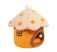 Mushroom Shaped Cat Bed,Warm Cat Nest - Cave Bed Tent House Warm Pet Cave with Removable and Washable Cushion for Indoor Cats