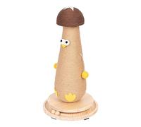 Mushroom-shaped cat scratching post, mushroom scratching post, interactive scratching post for kittens, natural sisal board, scratching board, good behaviour, scratching accessories with ball for cats
