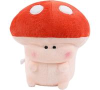 Mushroom-shaped Cushion, a Comforting Soft Toy, Skin-friendly and Machine-washable, Available in 20cm, 30cm and 50cm Sizes, a Companion Toy for Children (mushrooms,50cm)