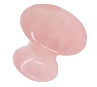 Mushroom Shaped Rose Quartz Gua Sha Tool for Facial Massage | Cooling Pink Crystal, Ergonomic Grip Design, Self Care for Jawline and Shoulder Use, Spa Routines