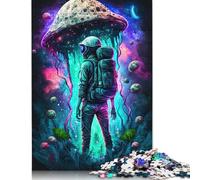 Mushroom Space Explorer Puzzles 500 Piece Puzzle Adult Jigsaw Puzzle Educational Game Challenge Toy 500pcs (52x38cm)