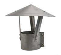 Mushroom Style Chimney Cap for Stove Pipe Fireplaces, 304 Stainless Steel Windproof Construction to Prevent Rainwater Entry, Fits 100mm Diameter Pipes