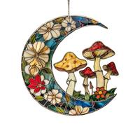 Mushroom Sun Catcher, Moon Sun Catcher, Acrylic Art Decor, Window Sun Catcher, Indoor Plant Decor, Natural Light Ornament, Modern Art Catcher, Acrylic Mushroom Catcher, Sun Catcher Decoration