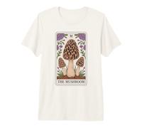 Mushroom Tarot Card Cottagecore Forager Mycologist Premium T-Shirt