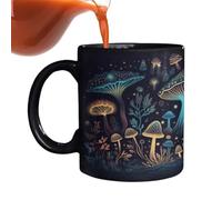 mushroom tea mug, mushroom tea mug, 12 oz color changing mushroom funny coffee mug, hot chocolate cups, novelty for women and