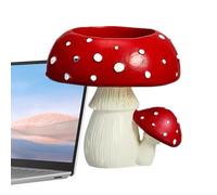 Mushroom Tealight Candle Holders-Decorative Votive Candle Stand | 7cm Red Mushroom Statue Cute Scented Light Holder, Table Centerpiece Decor for Tealight Votive Candles
