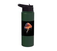 Mushroom Toadstool Fungus Trippy Mycology Nature Stainless Steel Insulated Water Bottle