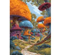 Mushroom Village 2000 Piece Jigsaw Puzzles for Adults, Colourful, Challenging & Brainteasing Adult puzzles 2000 Pieces Path, Fun jigsaws for The Whole Family 40x28 inch
