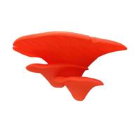 Mushroom Wall Bracket, 3D Printed Plastic Mushroom Shape Wall Shelf, Multifunctional Display for Candles Keys Blind Box, No-Drill Adhesive Mount for Glass Tile Bathroom Living Room Decor Red