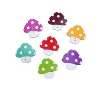 Mushroom Wooden Buttons 50pcs 23x23mm 2 Holes for Sewing