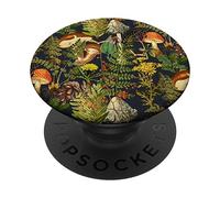 Mushroom woodland scene elderberries fungi nature shrooms PopSockets Adhesive PopGrip