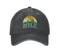 Mushroom068 Funny Frogs Hat Man I Love Funny Frogs Hat for Men Baseball Hat with Design Hats Black