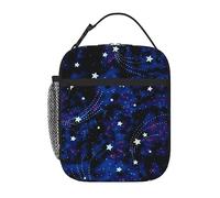 Mushroom068 Galaxy Stars Magic Glow in The Dark Lunch Box Insulated Soft Bag Thermal Meal Tote KAAAAAA