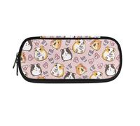 Mushroom068 Guinea Pigs Pencil Organizer Bag Colourful Pencil Case for Girls 7-8 8-10 Kids Pencil Box for School 3Rd Grade 4Th Grade Primary School Pencil Pouch Children