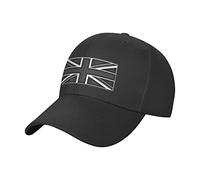Mushroom068 Union Jack Flag Great Brain Baseball Cap Adjustable Unisex Black Patriotic Dad Trucker Hat