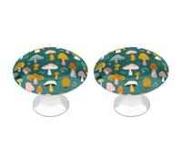 Mushrooms and Toadstools 2PC Drawer Handles Fashion Drawer Knobs 28mm Round Furniture Door Knob
