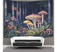 Mushrooms And Various Ferns Tapestry Mysterious Forest Wall Hanging Tapestries for Bedroom Living Room Apartment Dorm Decorations Wall Art Decor 70cmx100cm