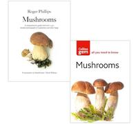 Mushrooms By Roger Phillips & Mushrooms Collins Gem By Patrick Harding 2 Books Collection Set