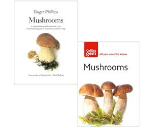 Mushrooms By Roger Phillips & Mushrooms Collins Gem By Patrick Harding 2 Books Collection Set