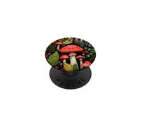 Mushrooms Flowers Pattern Illustration Graphic PopSockets Adhesive PopGrip