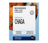 Mushrooms For Life Organic Chaga Pure Grade Extract - 60g Powder
