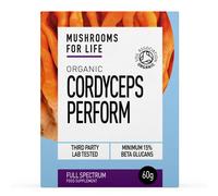 Mushrooms For Life Organic Cordyceps Perform - 60g Powder - Best Before Date is 30th November 2026