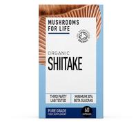 Mushrooms For Life Organic Shiitake - 60 Capsules