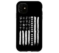 Mushrooms Hunter American Flag Mushroom Collector Case for iPhone 11