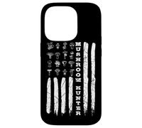 Mushrooms Hunter American Flag Mushroom Collector Case for iPhone 14 Pro