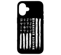 Mushrooms Hunter American Flag Mushroom Collector Case for iPhone 16