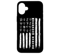 Mushrooms Hunter American Flag Mushroom Collector Case for iPhone 16 Plus